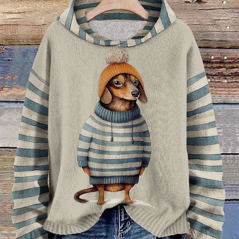 Women's Sweater 3D Digital Animal Series Printed Hoodie Source
