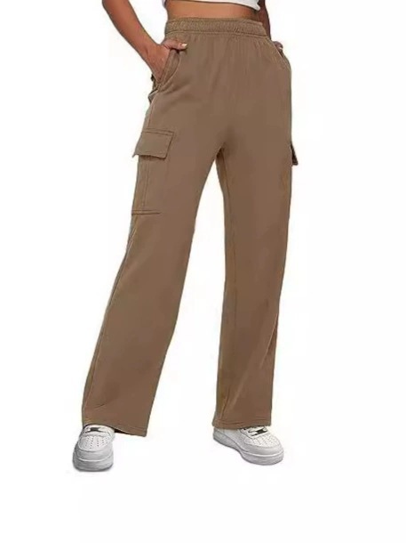 2025 Autumn And Winter Workwear Pants For Women, American Casual Sports Pants, New High-Waisted Slimming Straight Wide-Leg Loose Pants