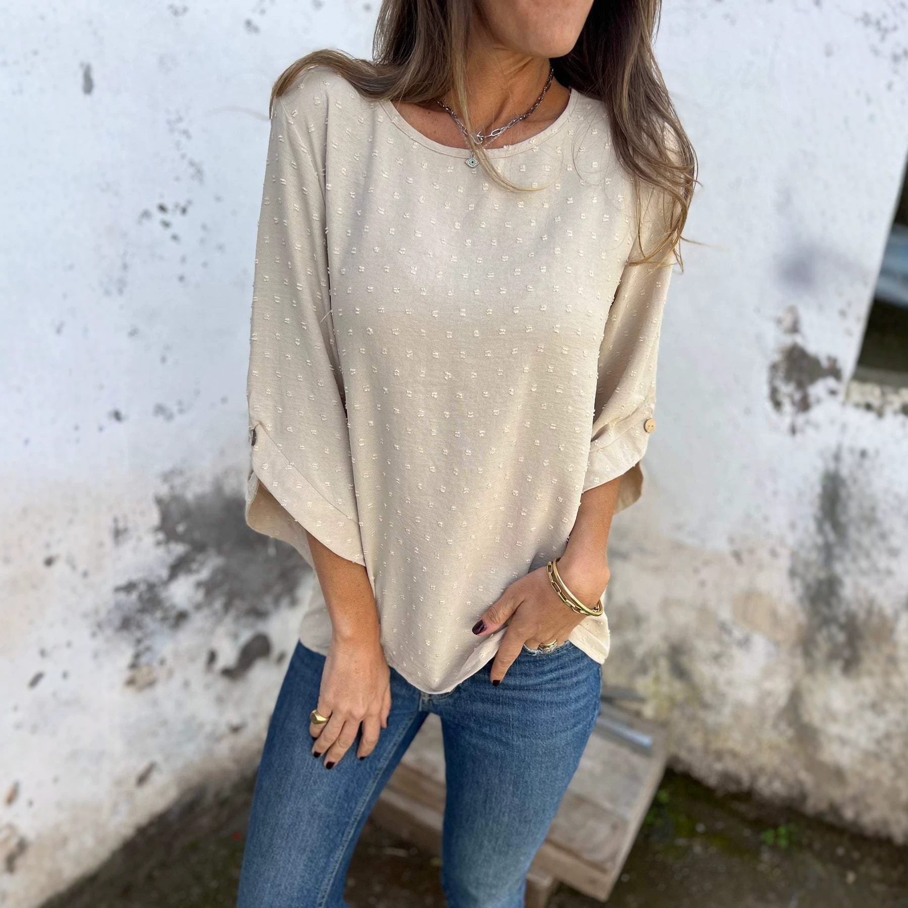 Women's Fashion Casual Loose Fit Top T