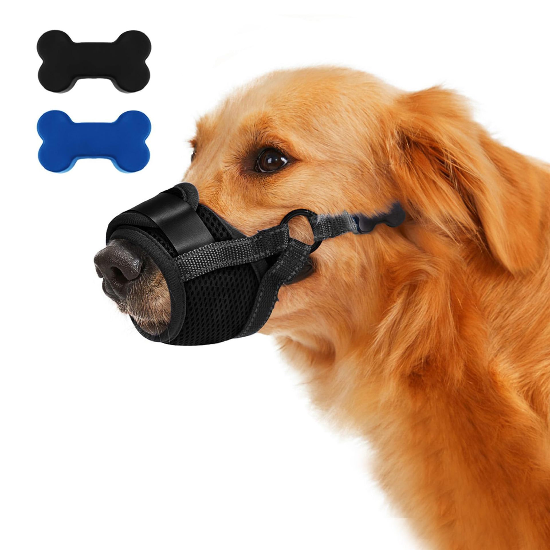 Nuevo bozal de algodón para perros, bozal para evitar mordeduras y la ingestión accidental de objetos, máscara ajustable para perros, suministro directo de fábrica de productos para mascotas al por mayor