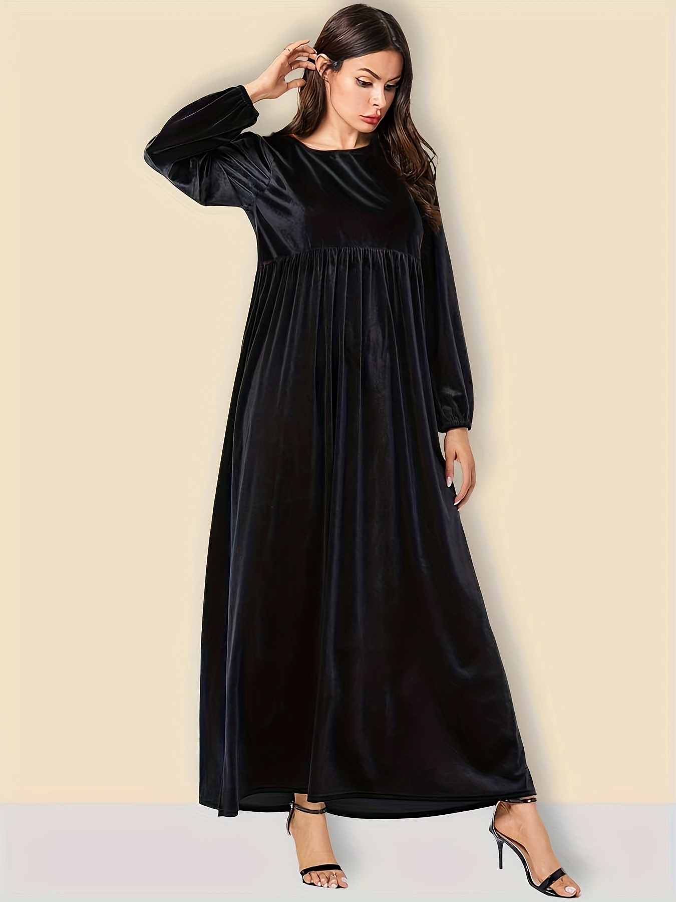 Fashionable Elegant Loose Round Neck Long Sleeve