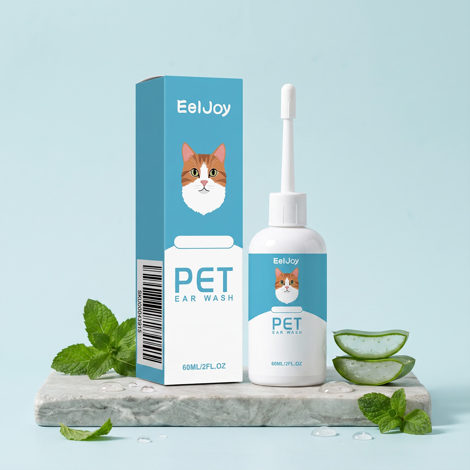 Pet Ear Cleaner Mild Ingredients Care Dirt