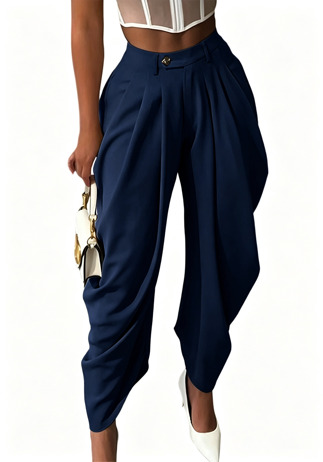 Pantalon femme ample style urbain
