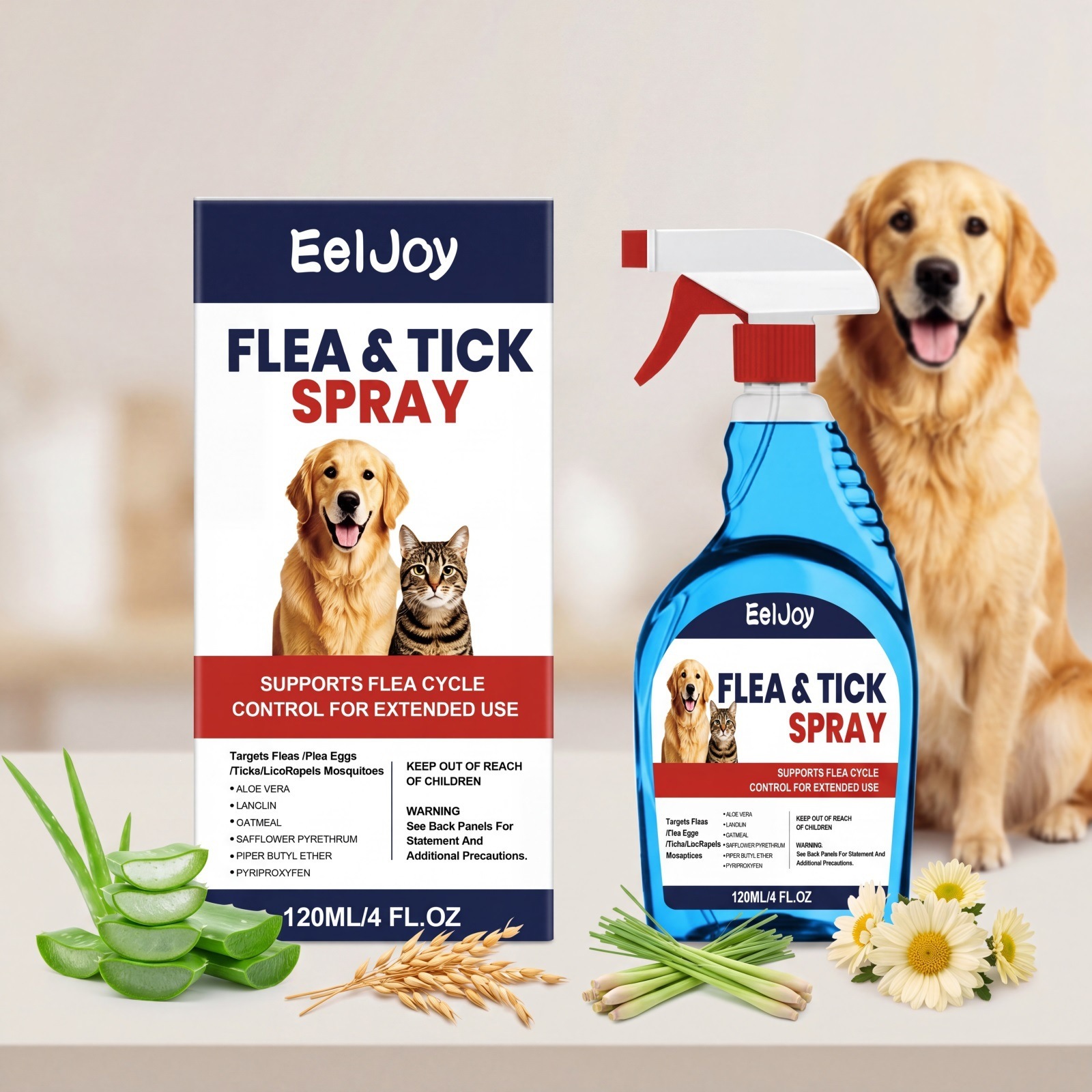 Eeljoy Pet Flea And Tick Spray Daily