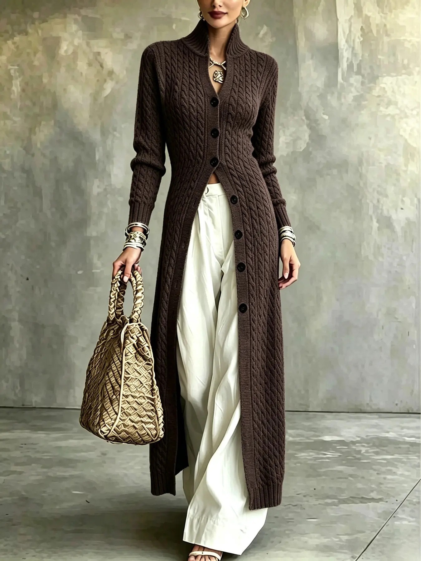Women's long cardigan supplier reference image 8