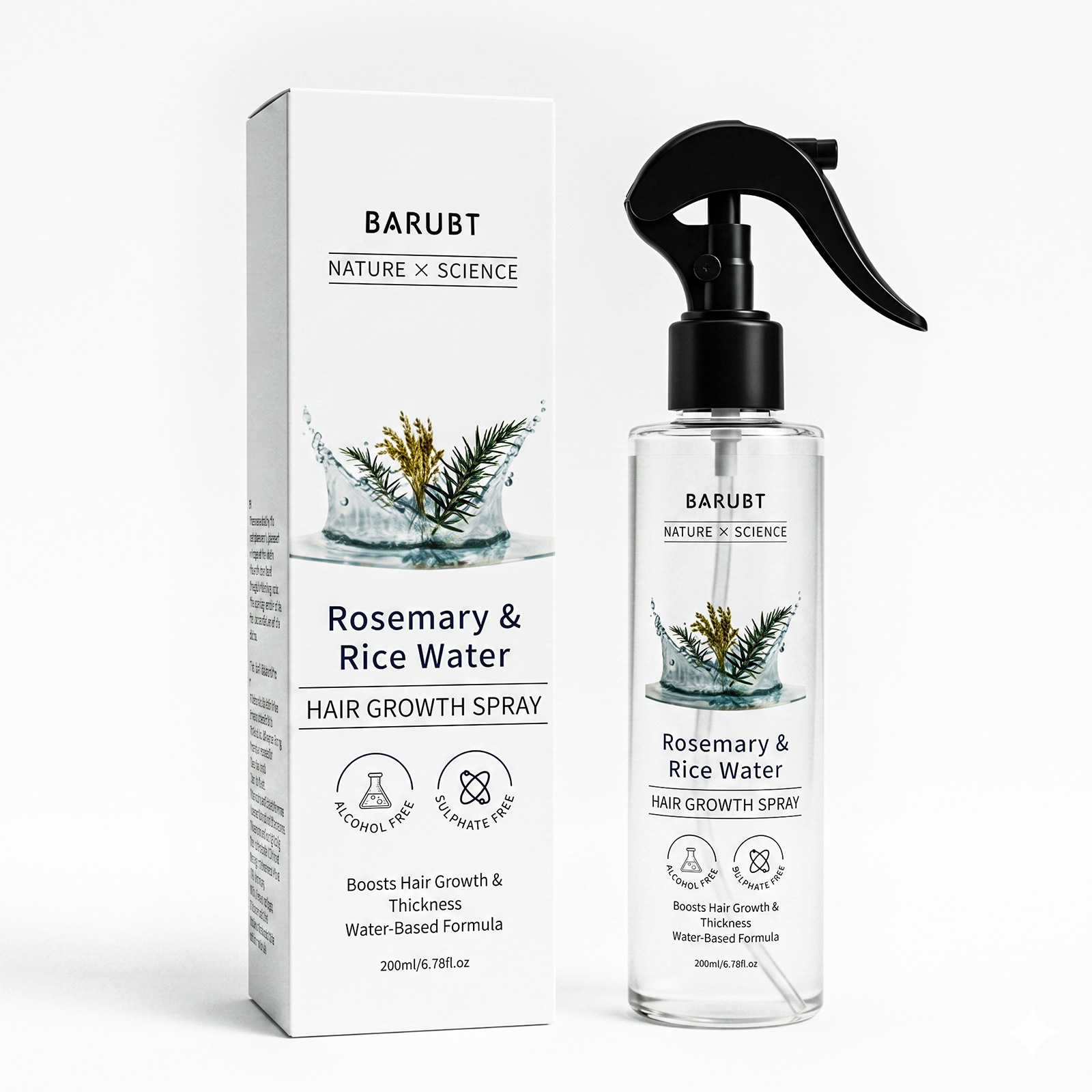 Cross-Border Popular Rosemary Fragrance Spray With Plant Extracts To Control Hair Loss, Nourish Hair, And Provide Smooth Hair Care product image