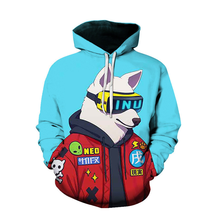 Casual Baseball Suit Sheep Series 3D Digital Printing Loose