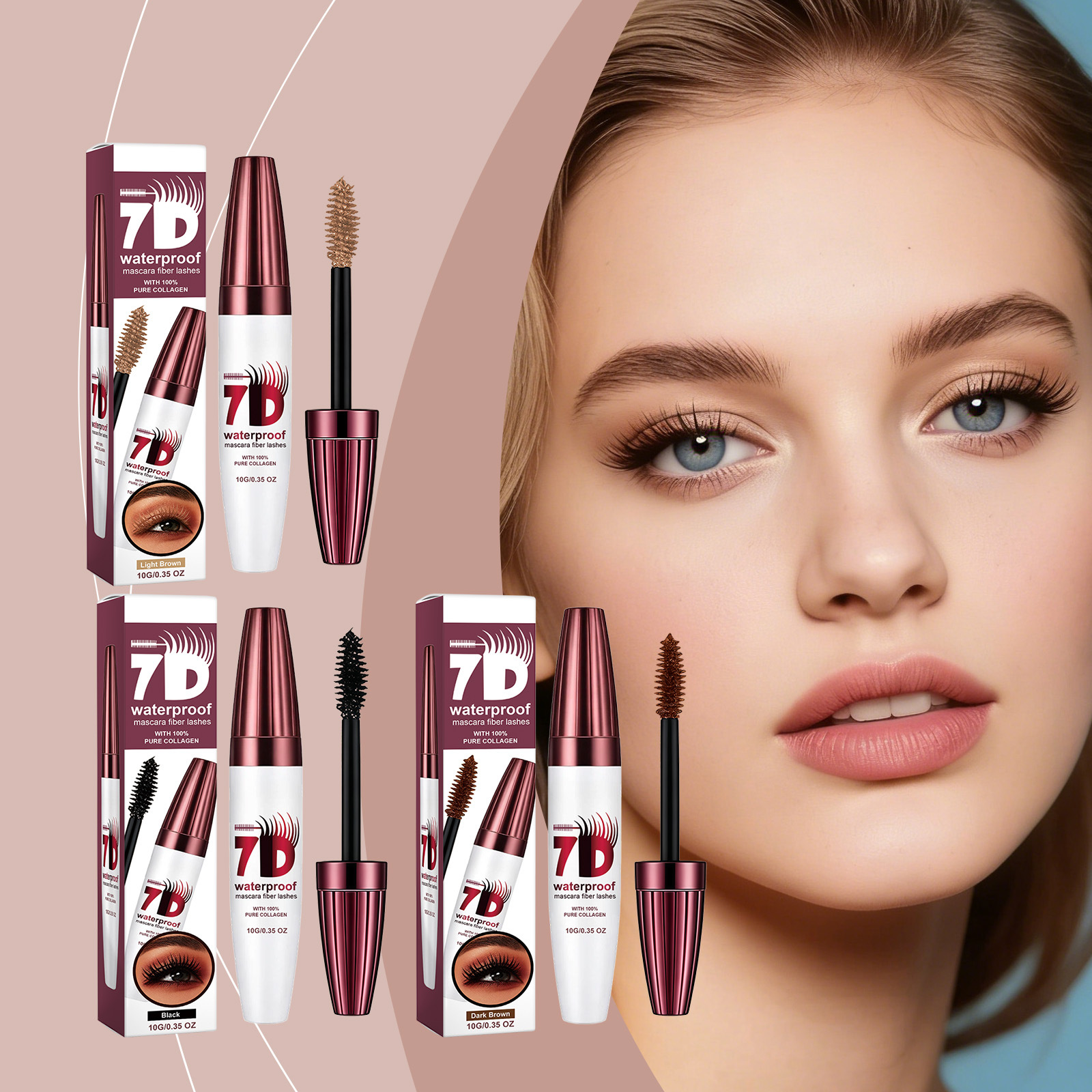 Thick Three-dimensional Mascara Series A Variety Of Color Makeup Smooth Thick Daily Natural Eye Mascara