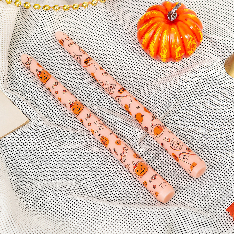 Pumpkin and Bat Candles, picture 2 of 8