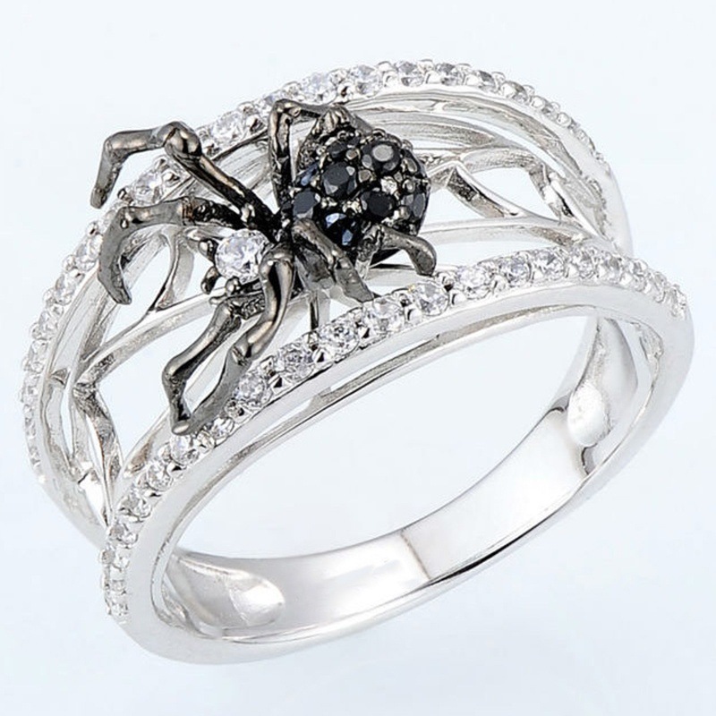 Huaya Classic Fashion 925 Silver Black Spider