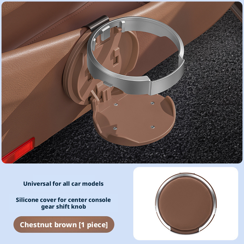 Foldable Car Door Cup Holder, Retractable Water Bottle Bracket, Side Door Storage Organizer For Vehicle Interior 5