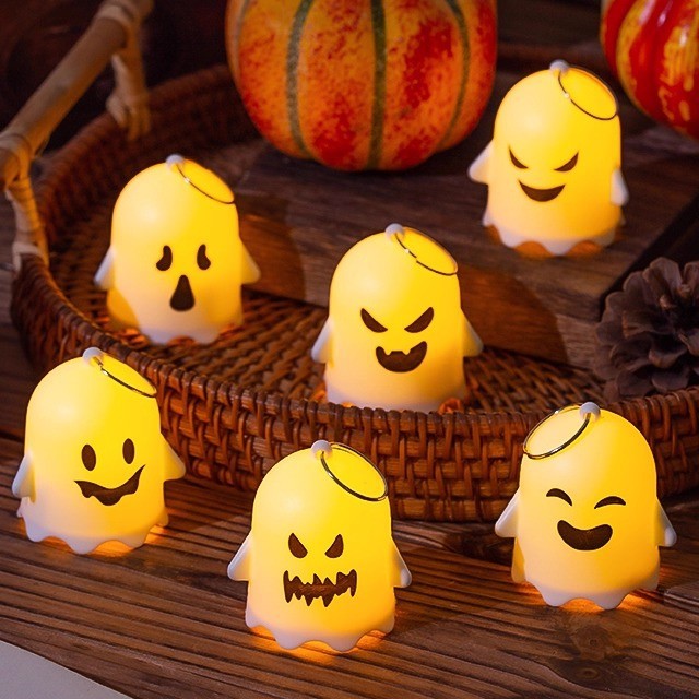 Halloween Decorations Miniature Scene Ornaments Mini Pumpkin Lantern Halloween Troublemaker Ghost Hanging Party Props