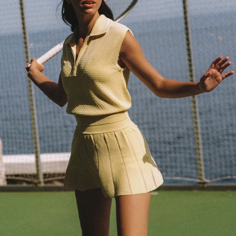 Half-Zip Knit Polo Vest, picture 5 of 9