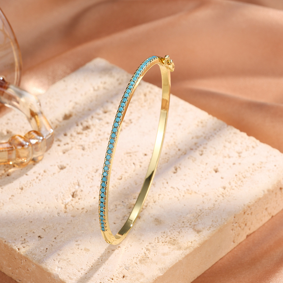 New Style Platinum-Plated Bracelet For Women With Aaa Zircon Diamonds, Simple Niche Design, High-End Feel, Ope
