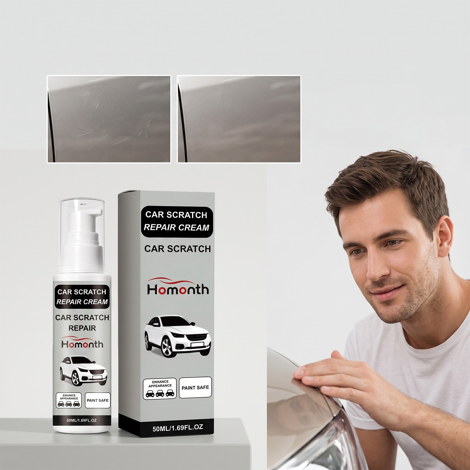 Car Scratch Care Cream Repairs Car Surface Scratches Car Paint Daily Beauty Renovation Shiny