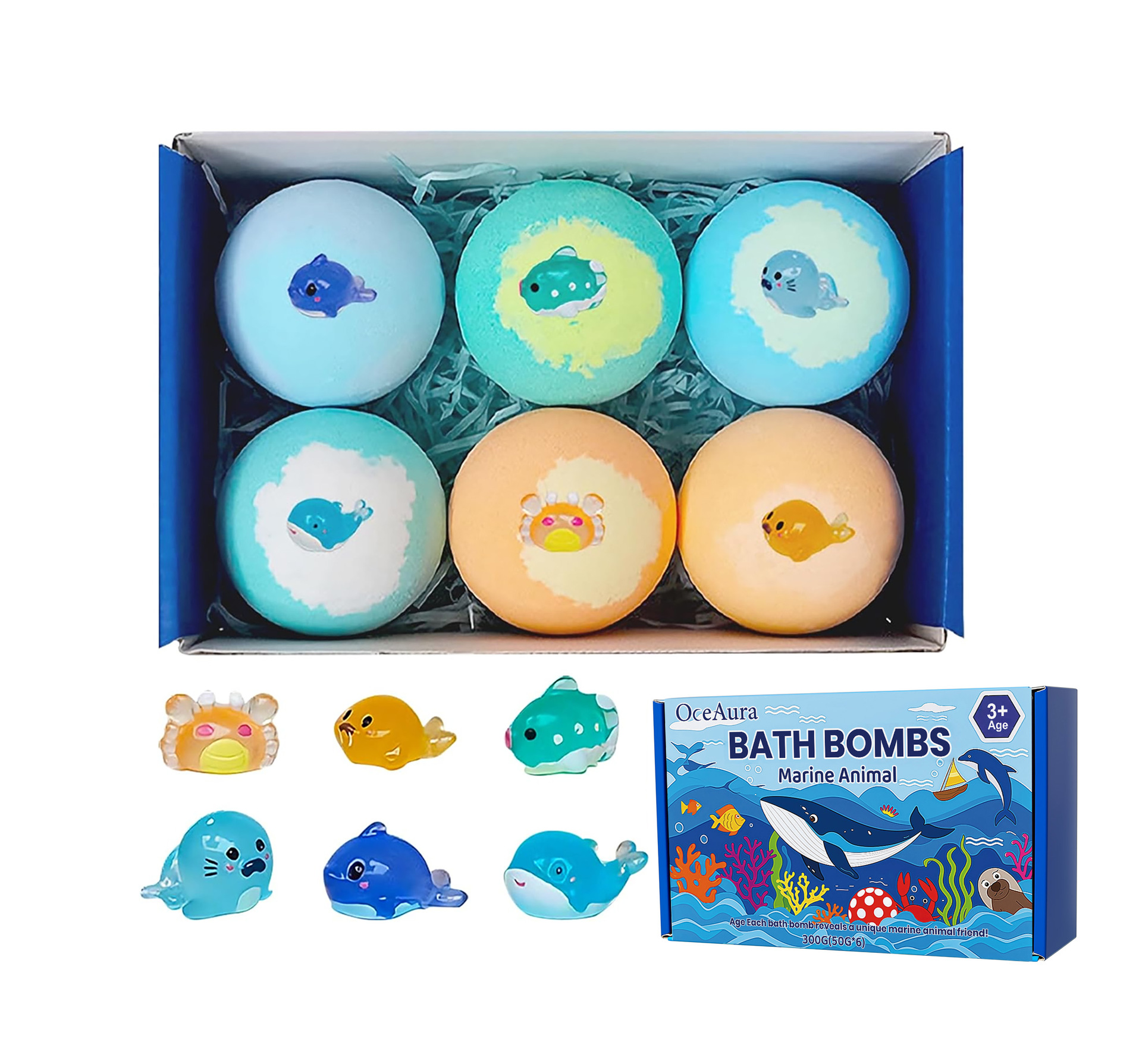 Oceaura Ocean Fun Blind Box Bath Balls Gentle Cleansing And Daily Skin Care Fun Bath Balls