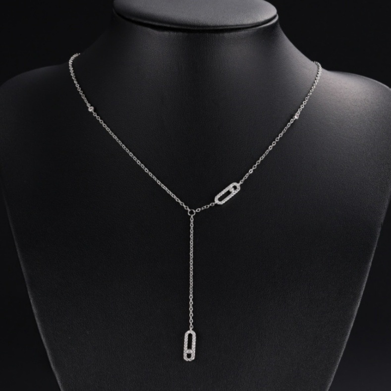 Classic Square-Shaped Light Luxury High-End Necklace, Personalized
