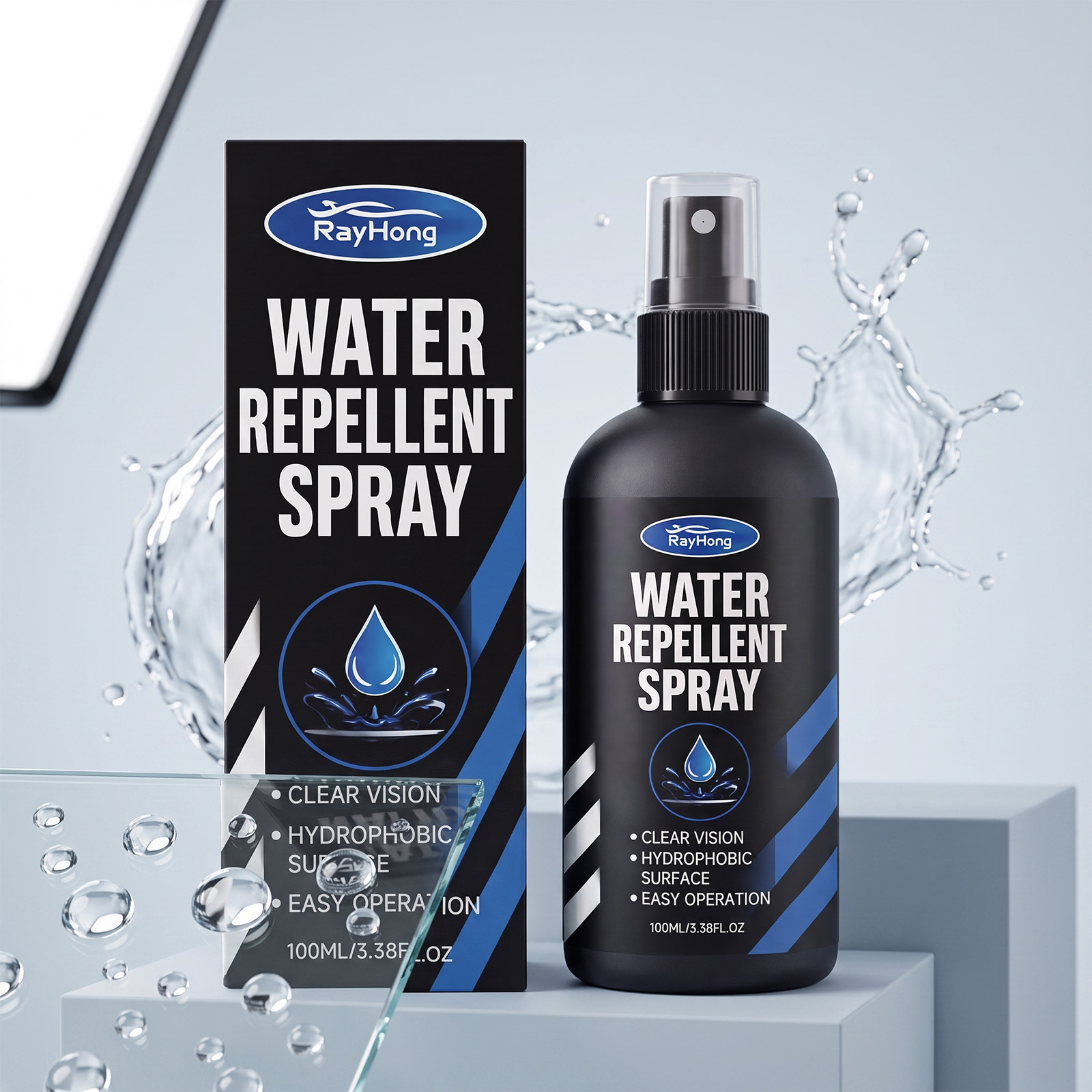 Automotive Glass Waterproof Spray Cleaning Automotive Glass Surface Oil Film Polishing Waterproof Maintenance
