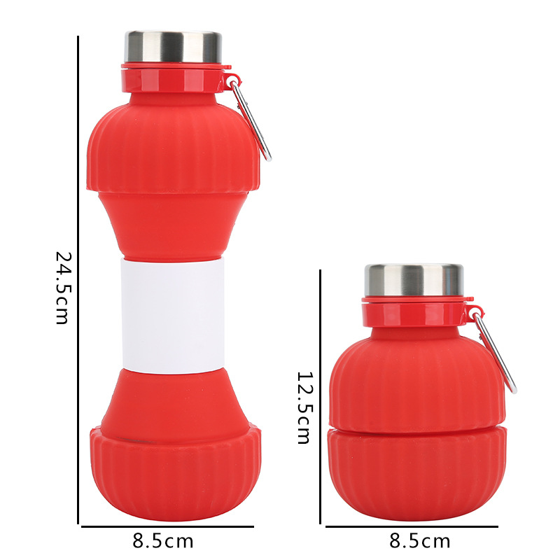 Botella Deportiva Plegable de Silicona
