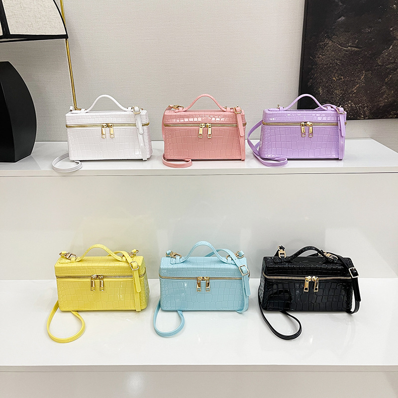 New Spring Launch Pattern First Layer Cowhide Leather Shoulder Tote Mini Handbag For Women
