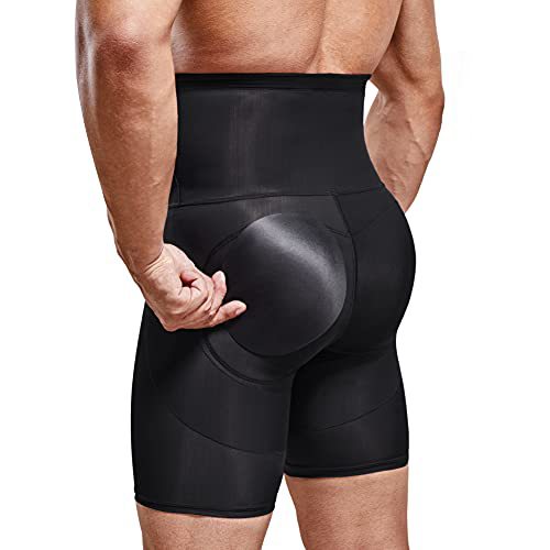 Cross-Border Men's Boxer Briefs High Waist Hip Lifting Tight Belly Contracting Belly Corset Fake Hip Shaping Shorts