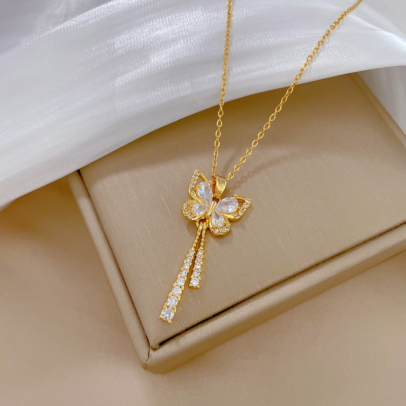 Hot-Selling Butterfly Tassel Necklace