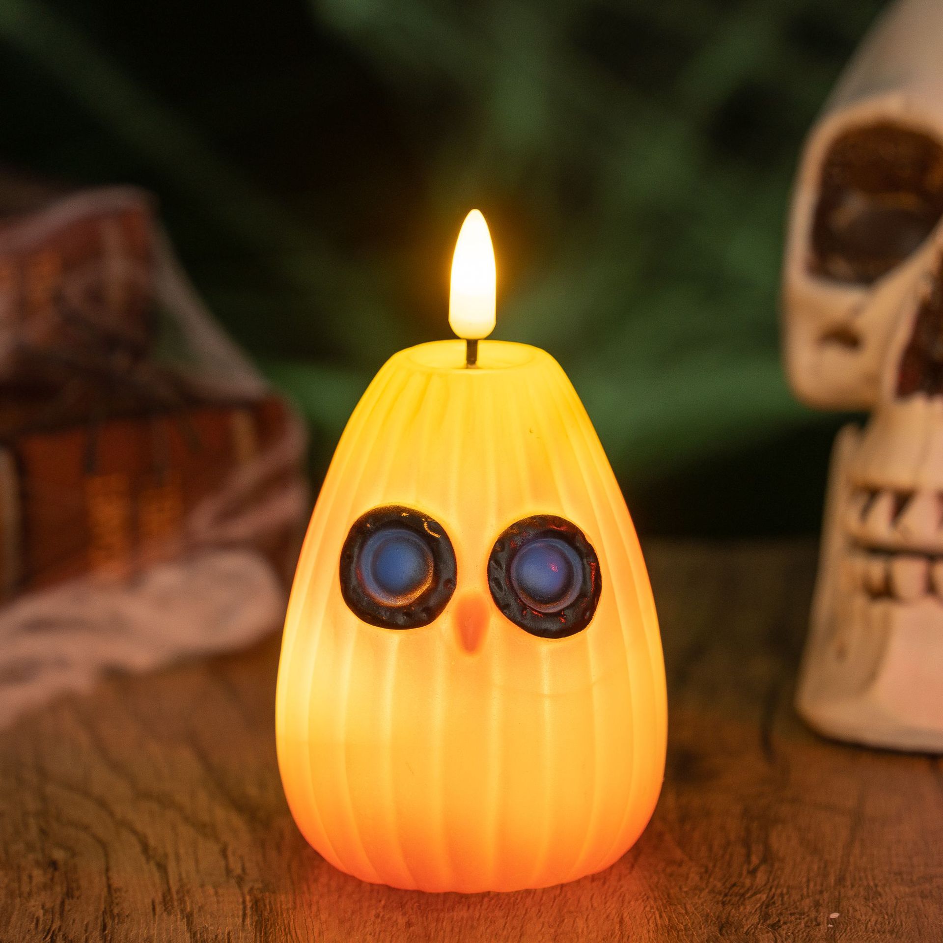 Owl Candle Night Light Halloween Ornament