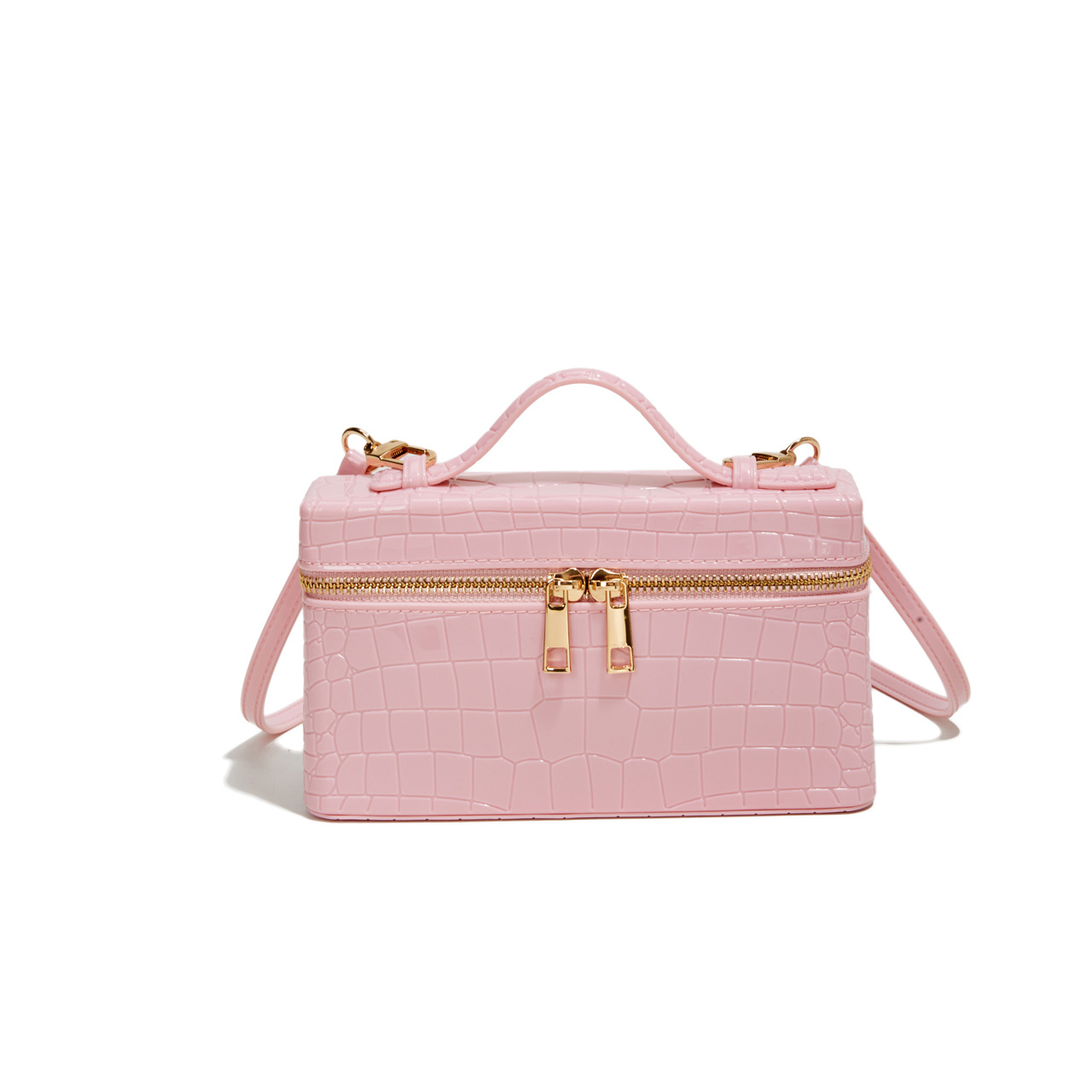 New Spring Launch Pattern First Layer Cowhide Leather Shoulder Tote Mini Handbag For Women — view 3