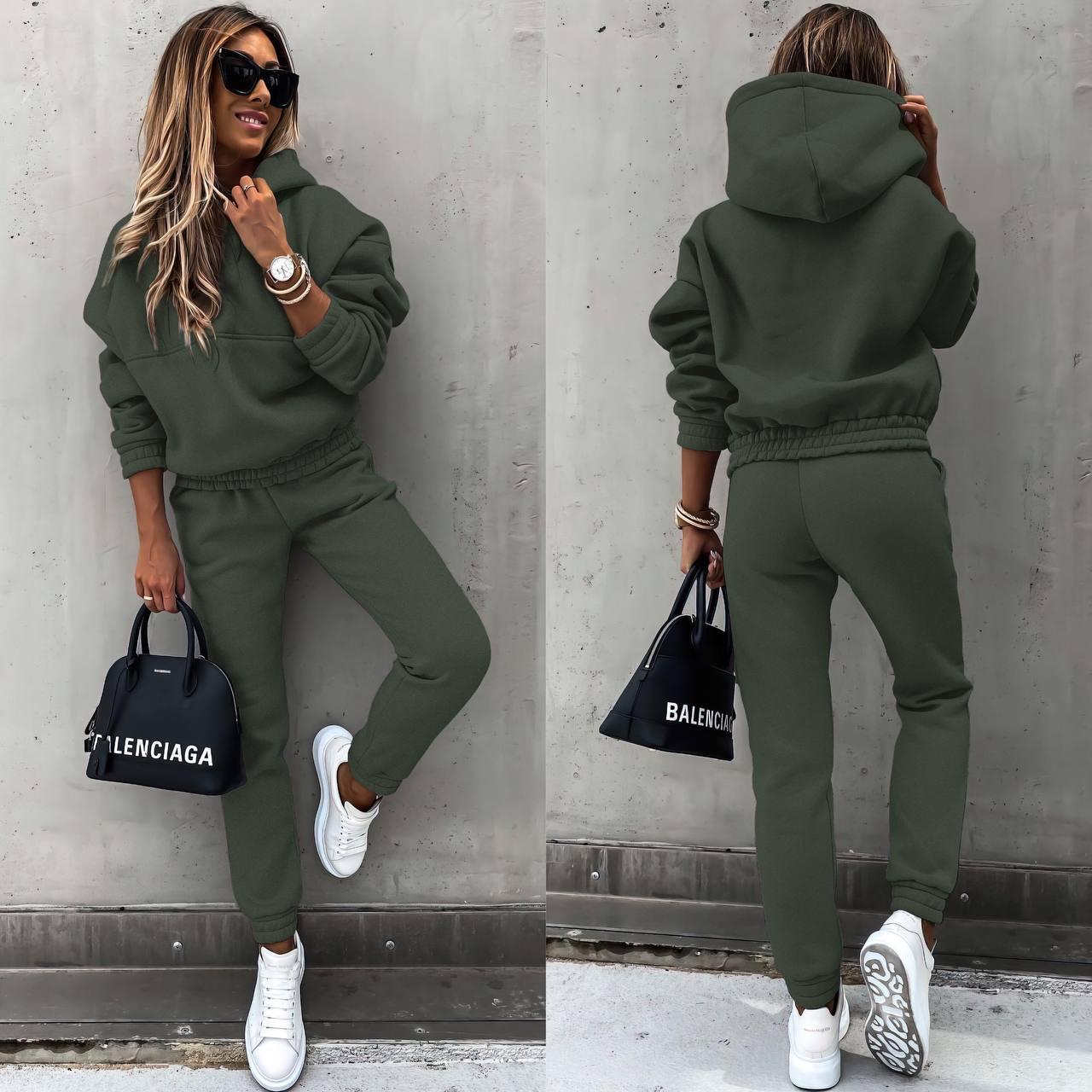 2026 European And American Women's Autumn And Winter New Item European And American Foreign Trade Fashion Long Sleeved Sports And Leisure Hoodie Set Two-piece Set