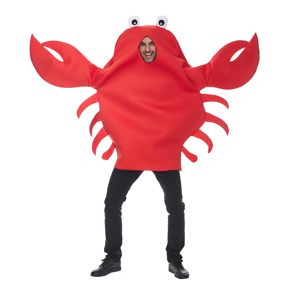 Spot Party Funny Costumes Marine Life Shrimp Soldier Crab General Cos Costume Red Crab Lobster Halloween product image