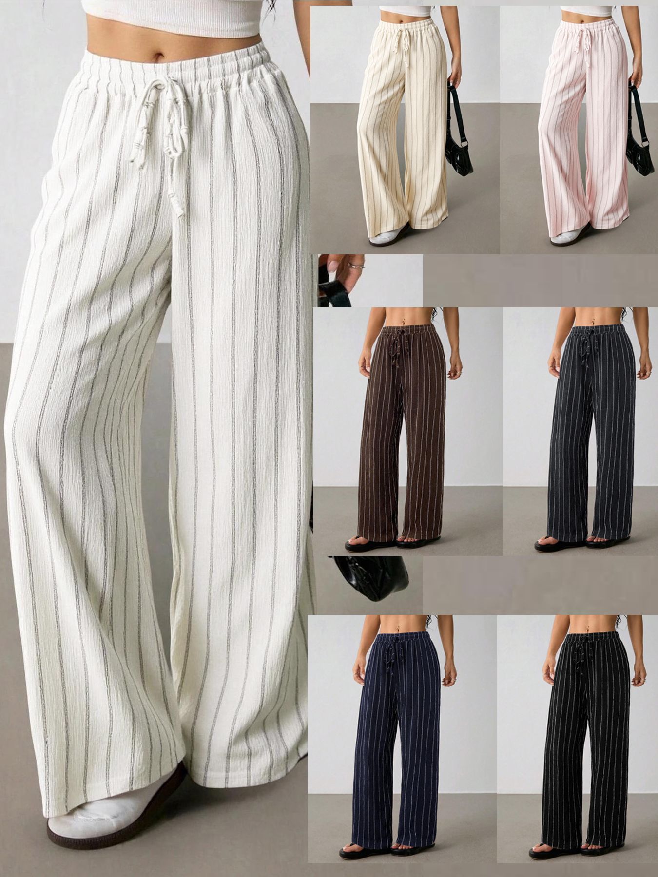 New European And American Casual Loose Striped