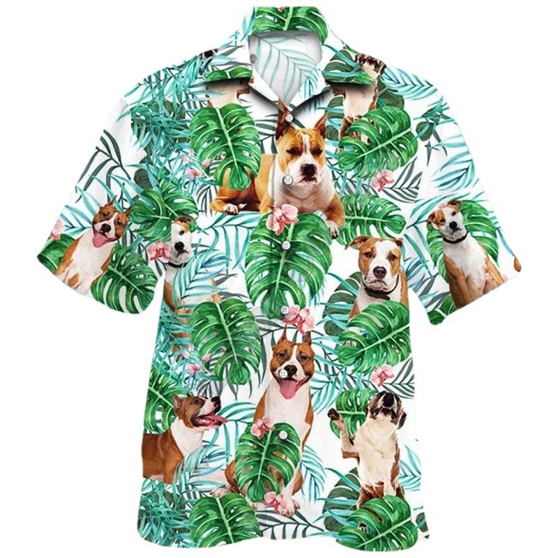 Fashion Summer Hot Men's Flower Shirt European And American Style 3D