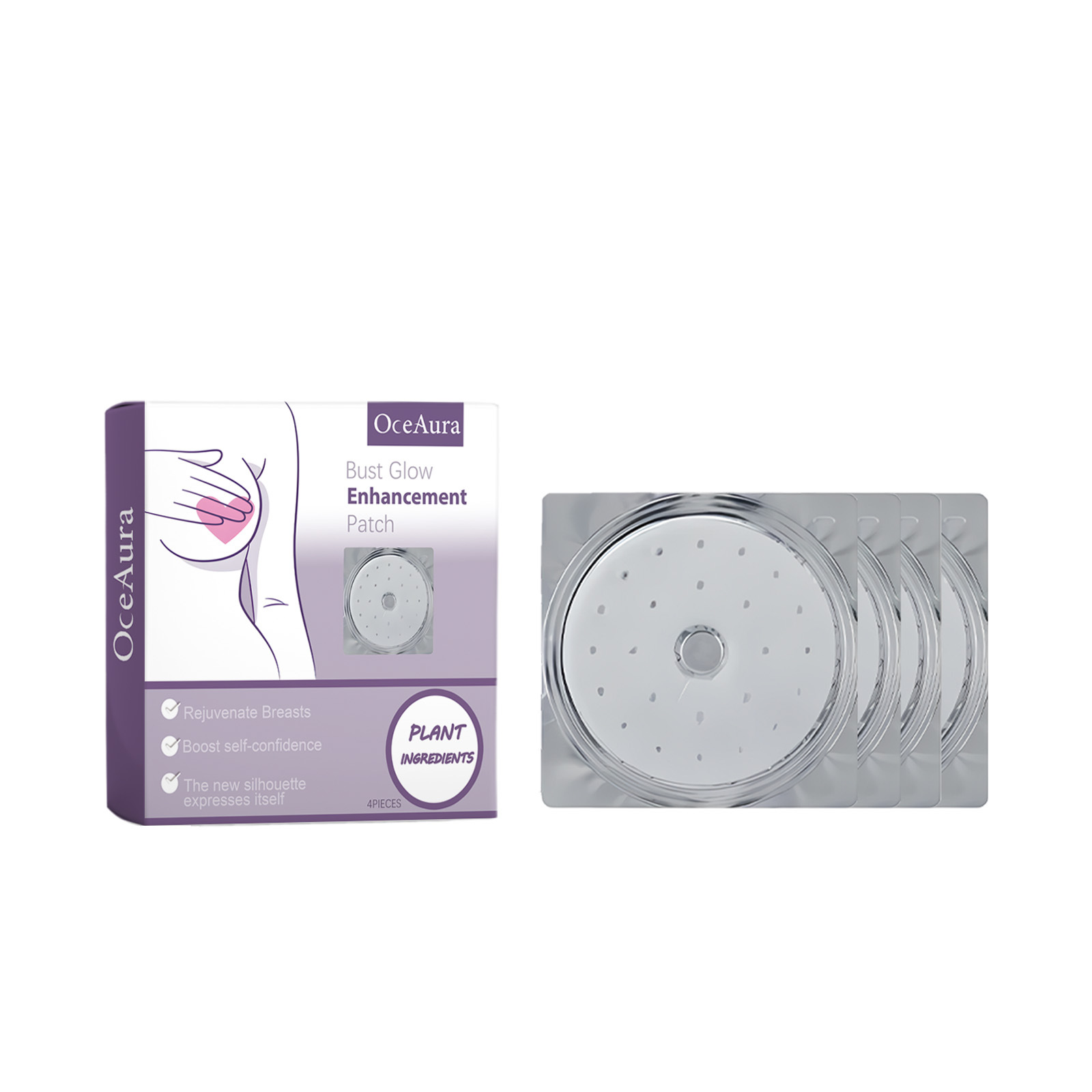 Foreign Trade Cross-Border Oceaura Breast Care Patches, Breast Maintenance And Care Patches, Moisturizing And Revitalizing Patches For Skin