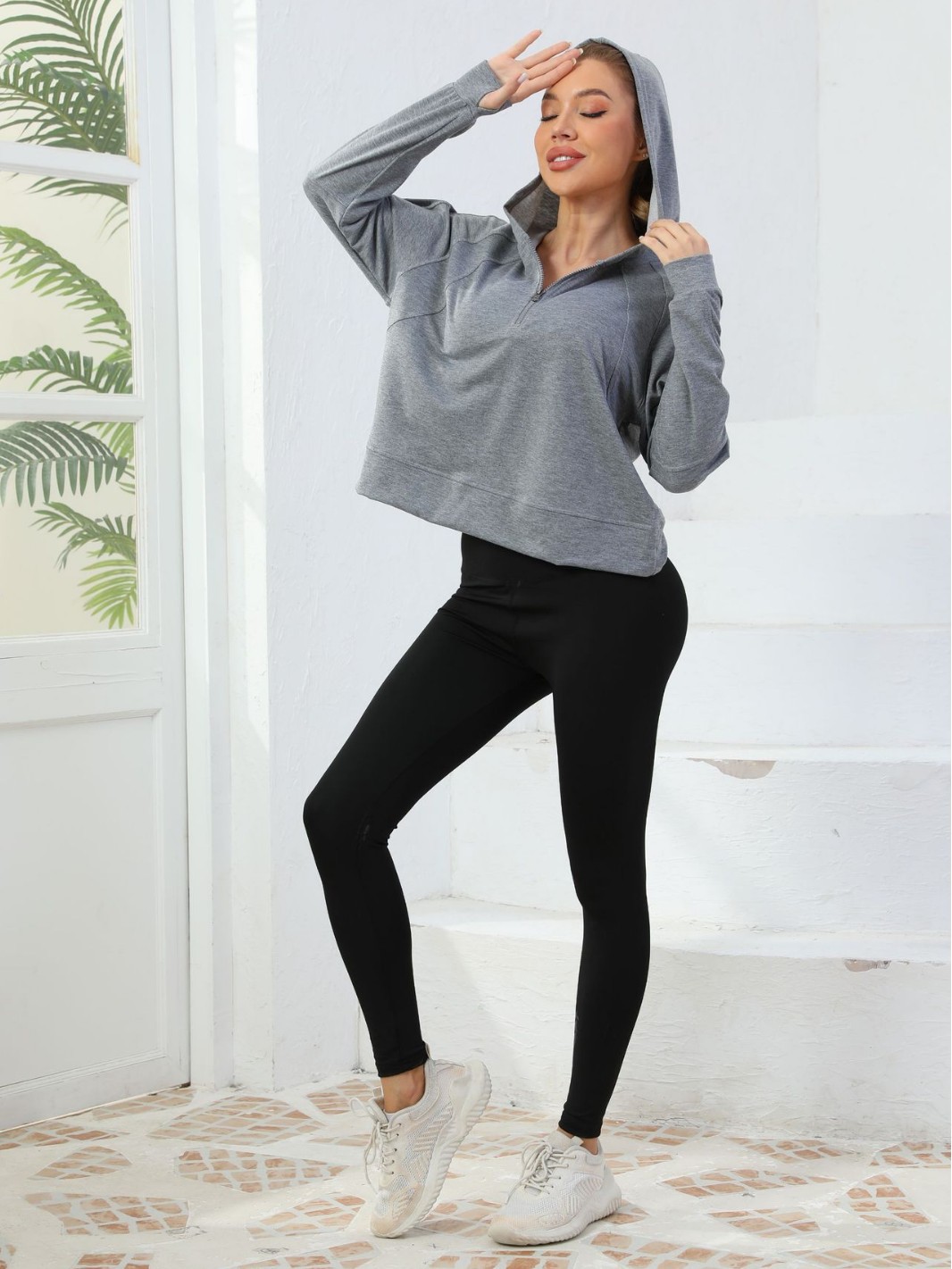 Spring And Summer New Half-Zip Sweatshirt Women's