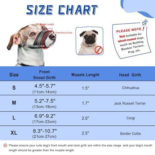 Nuevo producto de Amazon: bozal para perros de malla suave y transpirable, apto para perros pequeños, medianos y grandes. Bozal ajustable.