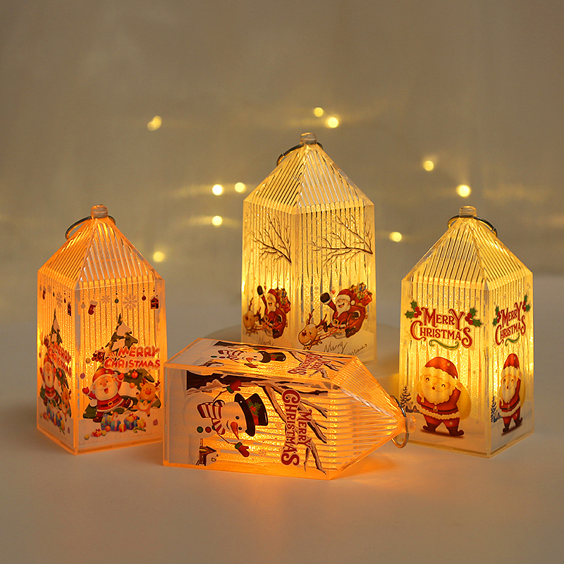 Christmas Kindergarten Small Gift Christmas Eve Cake Baking Decorations Children's Portable Nightlight Ornaments Pendant