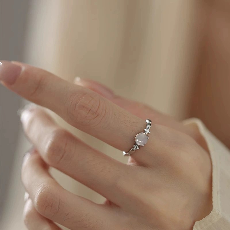 Sweet Delicate Minimalist Women Ring, Ins Style Niche Designer Open Band, Elegant Versatile Trendy Index Finger Ring