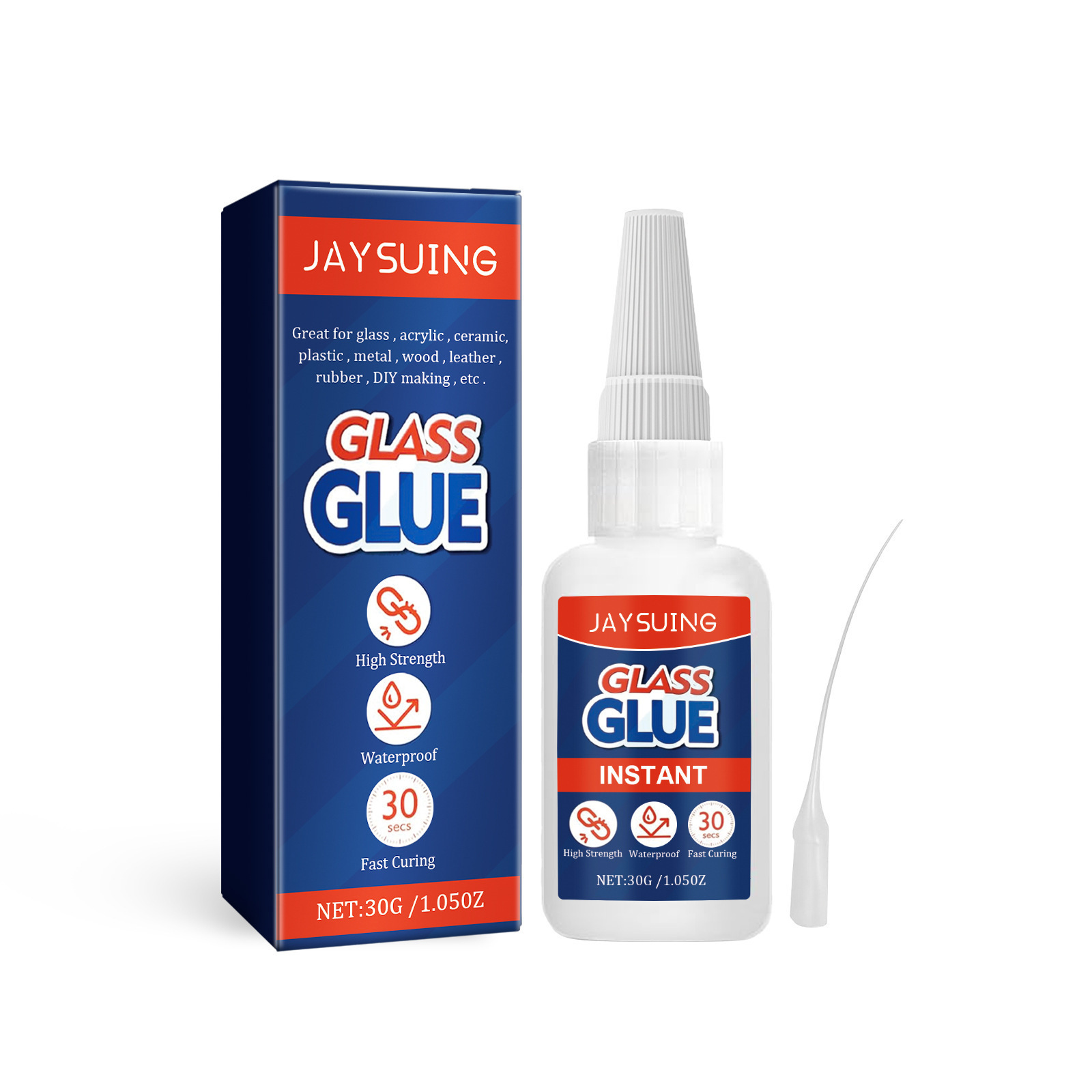 Cross-Border Jaysuing Glass Care Glue Glass Ceramic Quick Bonding Care Multifunctional Acrylic Adhesive
