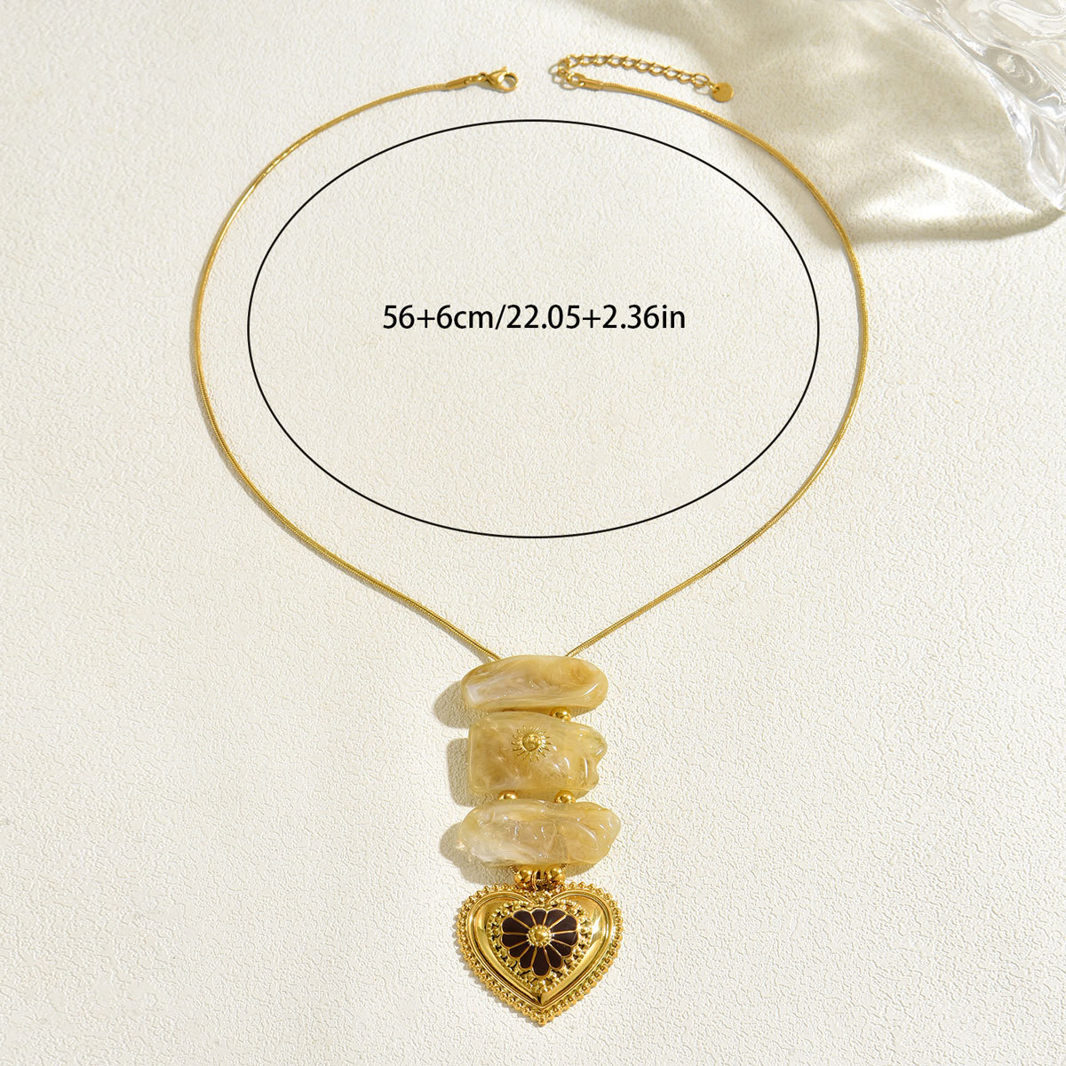 Crystal Heart Pendant Necklace, picture 4 of 4