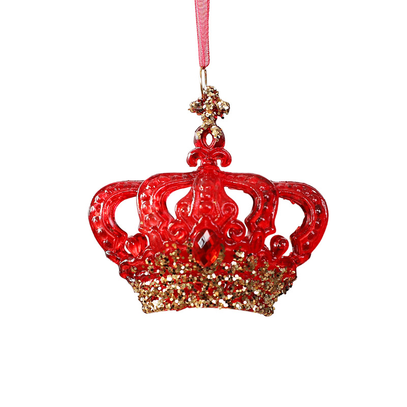 Burgundy Acrylic Christmas Ornaments