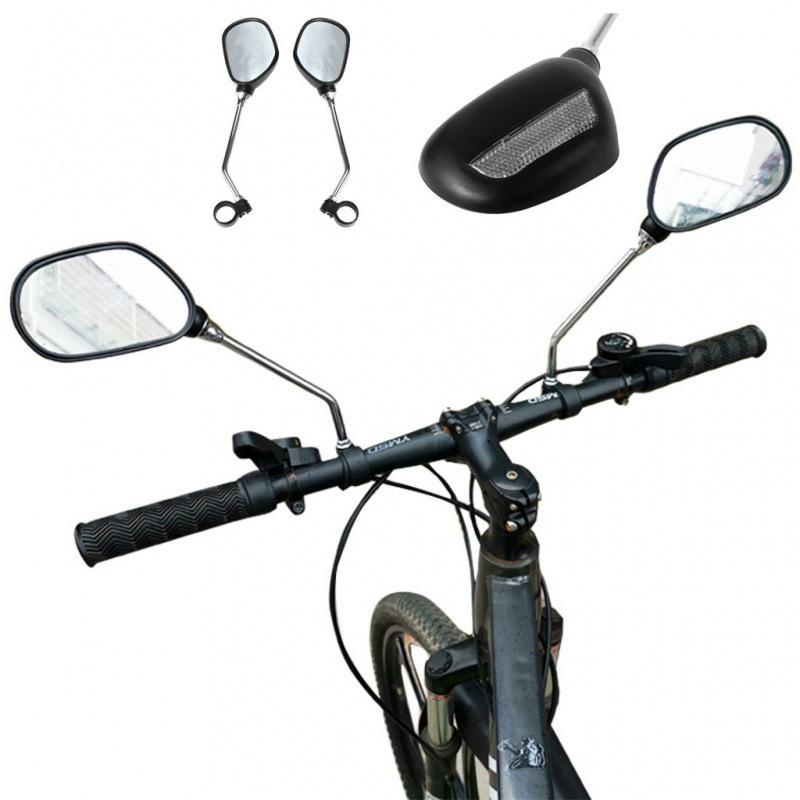 Espejo Retrovisor Giratorio Reflectante para Bici