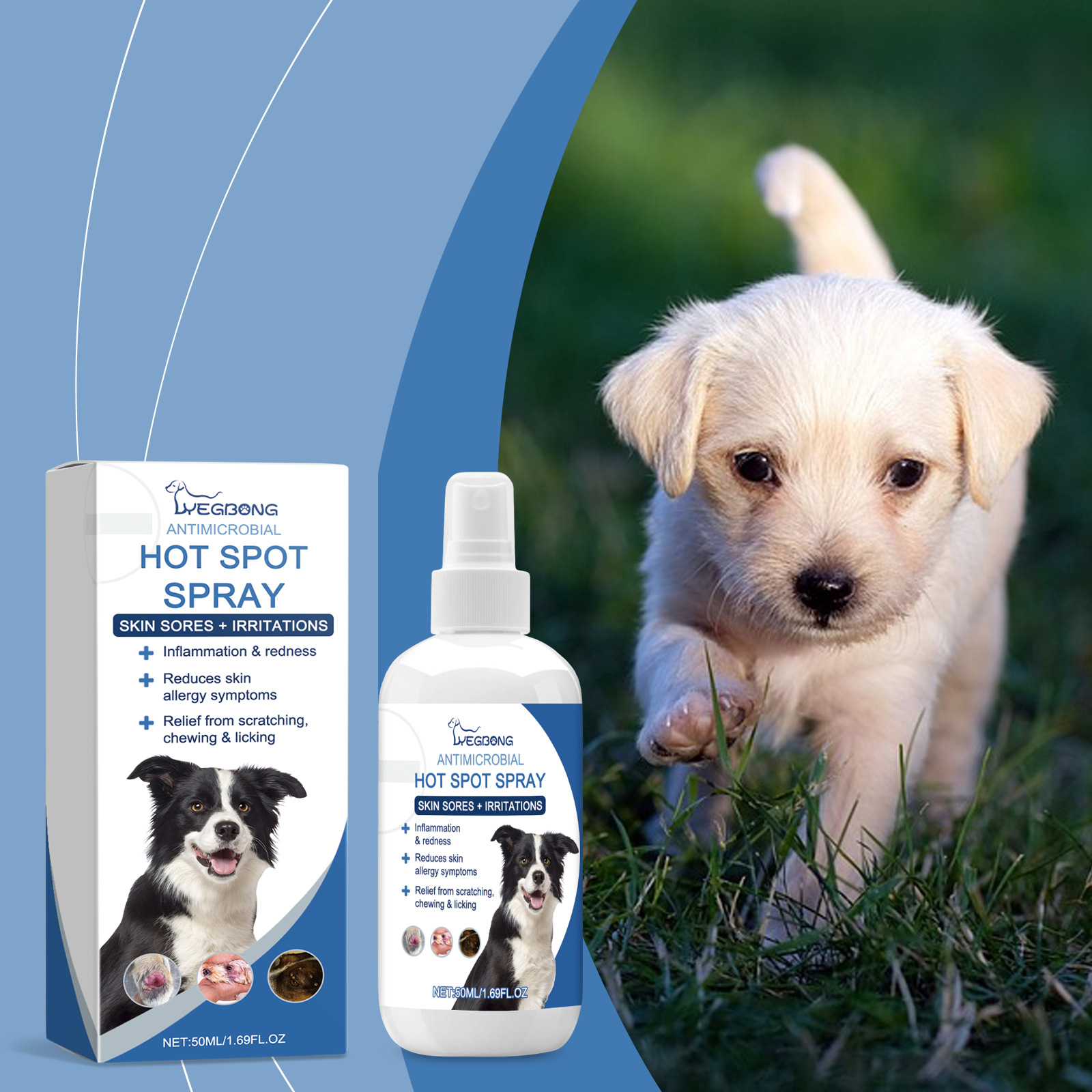 Yegbong Pet Fur Care Spray Gentle Cleaning