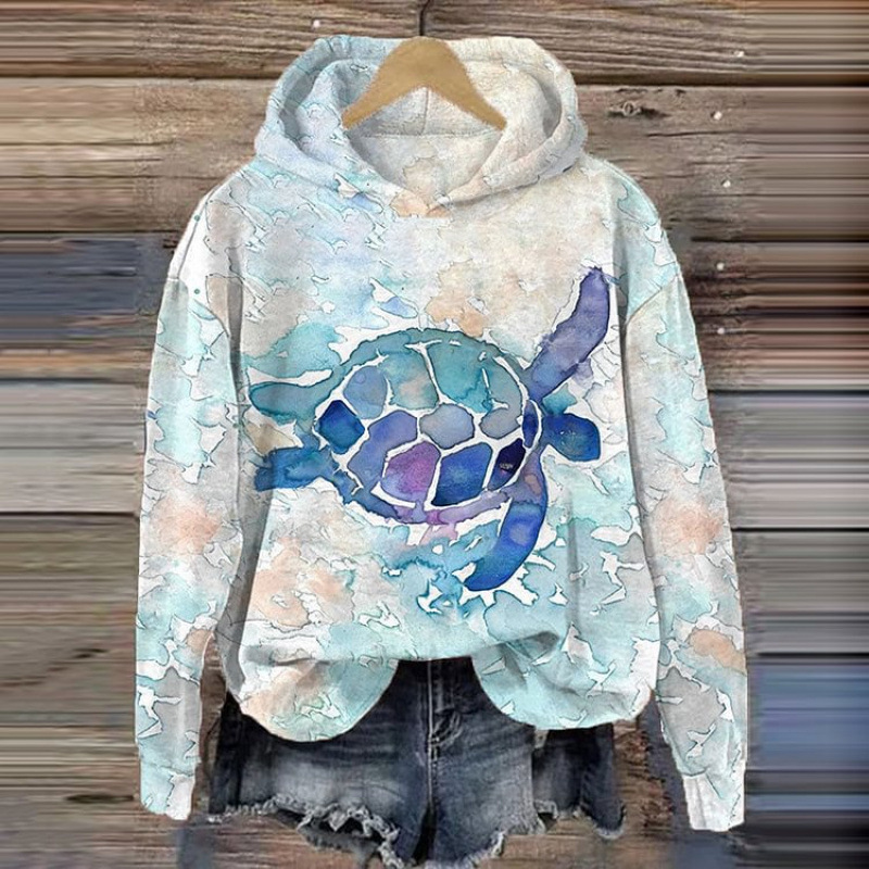 Autumn and Winter New Sweater 3D Digital Printing Ladies
