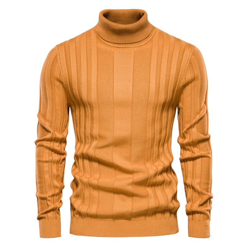 High-Neck Knit Pullover