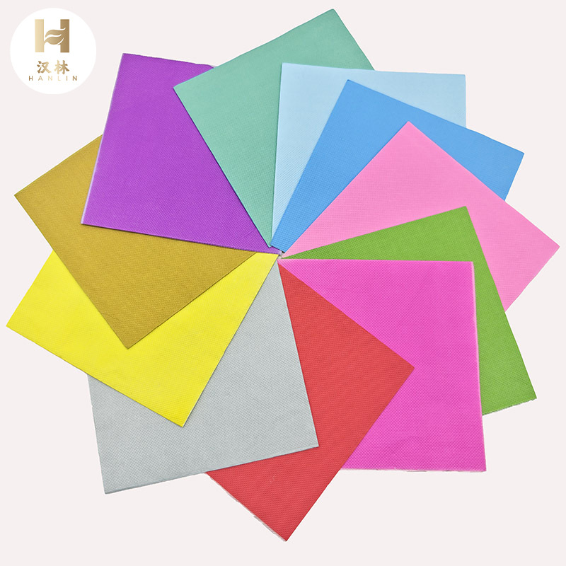 25cm Printed Pure Color Napkin Holiday Party Birthday Party High-End Hotel Restaurant Cross-Border Disposable Napkin product image