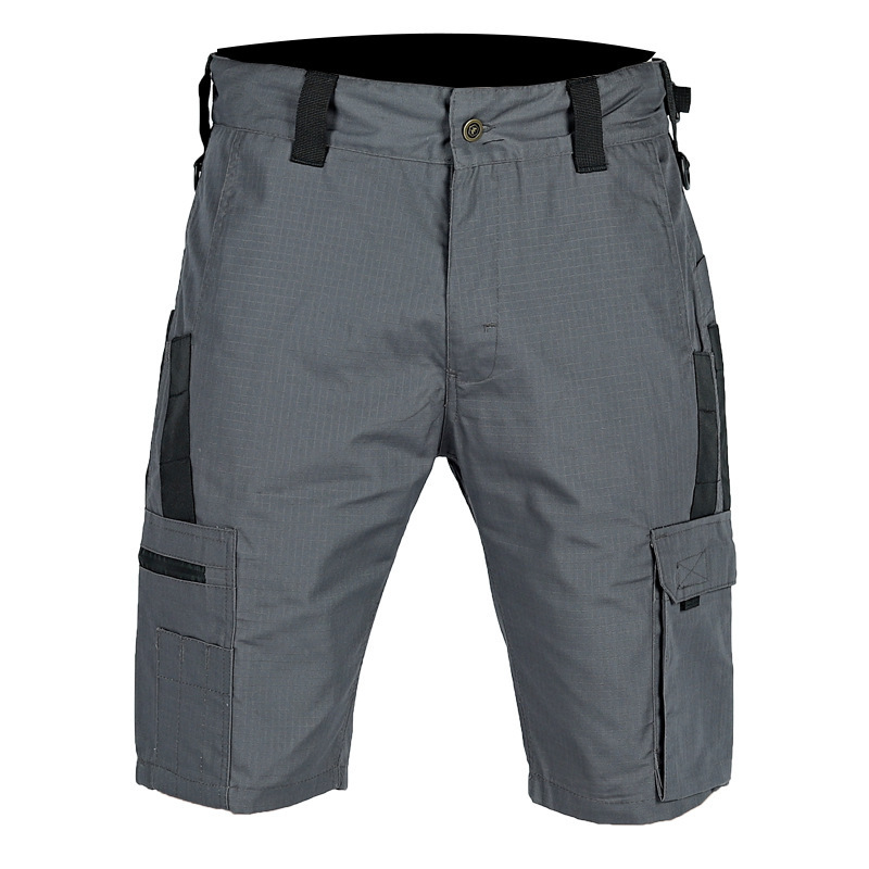 Cross-Border New Tactical Elastic Waist Shorts Men's Outdoor Camouflage Cropped Pants Summer Wear-Resistant Breathable Cargo Shorts