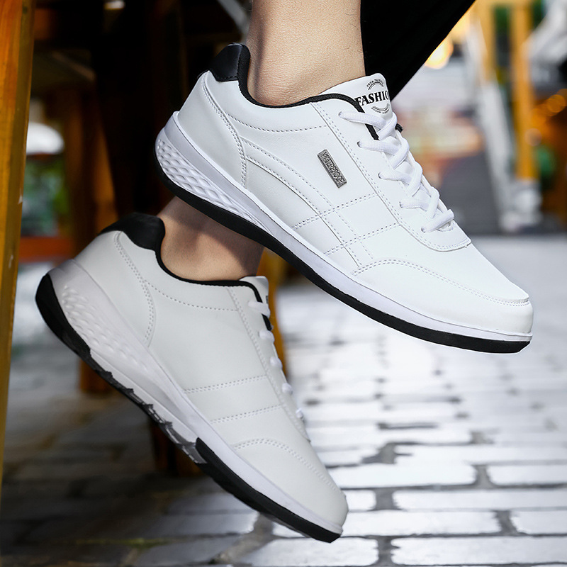 Cross-Border Men's Shoes Large Size Leather Sports Shoes Casual Student Sneakers Running Shoes 48 Sizes