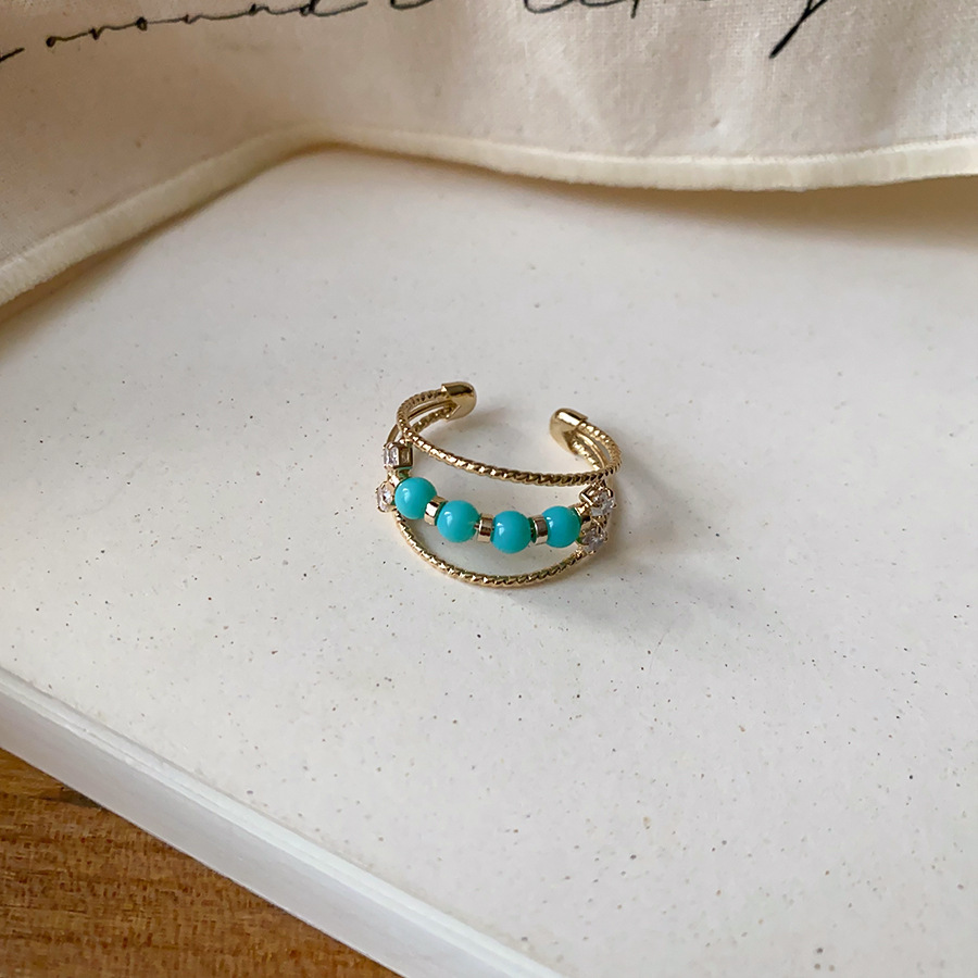Ladies French Vintage Multi-layer Zircon Open Ring, Niche Design Elegant Delicate Minimalist All-match Hand Ornament 4