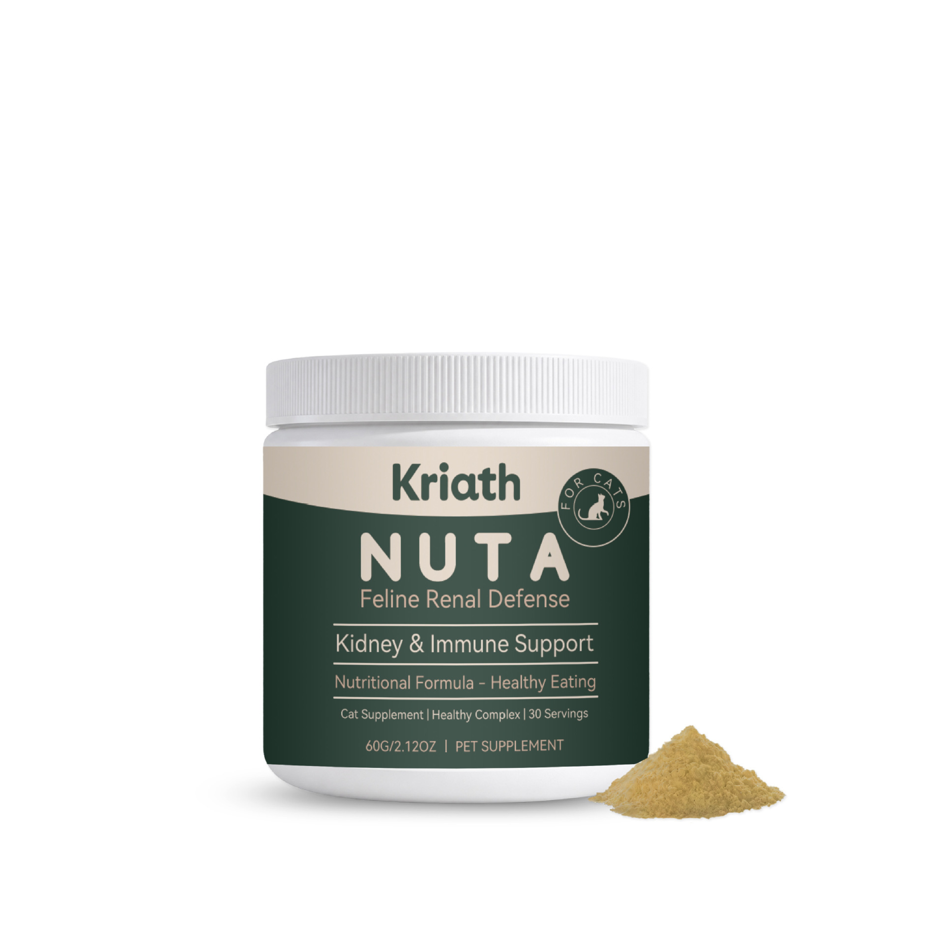 Kriath Cat Care Nutritional Powder Daily Care Comfortable Gentle Supplement Cat Body Needed Nutrition - Default