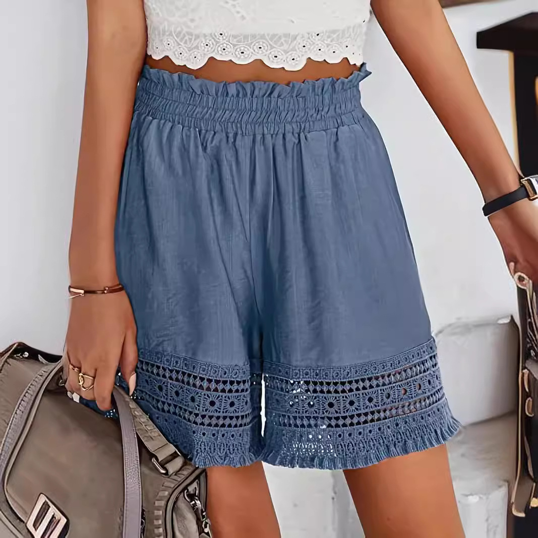 Ndependent Station Wish Cross-border Summer New Women's Casual Lace Lace Shorts